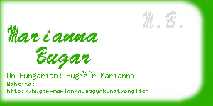 marianna bugar business card